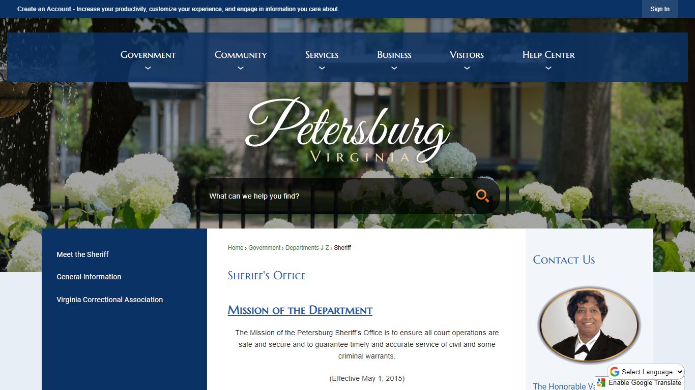 Sheriff's Office | Petersburg, VA - Official Website